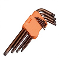 Jeu de clés Allen DIY OEM polyvalentes en acier au chrome-vanadium, pointe hexagonale Torx, couple maximal de 30 lb-pouces, pour réparation à domicile