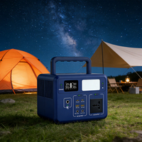 Onduleur à onde sinusoïdale pure MPPT personnalisé 300W 288Wh avec batterie LiFePO4, panneau solaire et démarreur de secours portable
