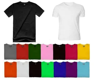 Wholesale color choose quick dry polyester men's plane t-shirts