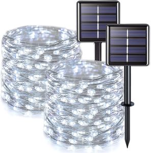 Solar Powered Copper Wire Fairy Lights 2700K Daylight IP65 Waterproof Outdoor <b>Garden</b> <b>String</b> Light - Product Image 1