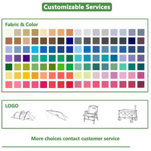 Chariot de transport à bagages de grande capacité pour le shopping, le camping et la randonnée Chariot pliable à deux roulements Plage Pique-nique Quatre roues robustes - Product Image 4