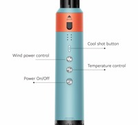 Styler capillaire ionique 6-en-1 sans balai avec protection thermique 1350W, 3 vitesses, certifié CE/FCC, rangement en plastique