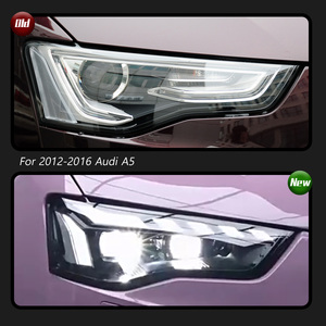 ชุดไฟหน้า TYPY สำหรับ Audi A5 ปี 2012-2016: เลนส์ LED สไตล์ RS พร้อมไฟวิ่งกลางวันและไฟเลี้ยวแบบเรียงลำดับ - Product Image 3