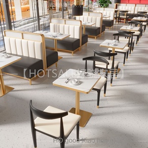 Bàn Ăn đá thương mại cho quán cà phê hiện đại cửa hàng thức ăn nhanh cửa hàng trà bàn vuông nhỏ để đàm phán căng tin ánh sáng - Product Image 2