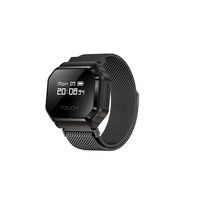 Montre connectée B7 Smart Ring avec écran OLED de 0,49 pouce, étanche 5ATM, moniteur de fréquence cardiaque, d'oxygène sanguin et de sommeil, tracker d'activité physique, application QWatch Pro