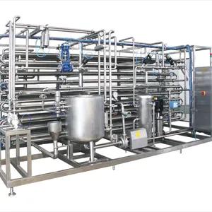 Kingwish factory price stainless steel apple juice pulp puree HTST tubular pasteurizer sterilizer