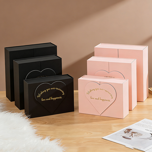 Boîte cadeau rose vide, emballage cosmétique de luxe, boîte cadeau exquise pour demoiselle d'honneur, anniversaire - Product Image 2