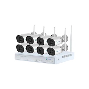 Oem không dây 3MP H.265 nén <span class=keywords><strong>IP</strong></span> <span class=keywords><strong>Camera</strong></span> với hai chiều âm thanh an ninh nhà WIFI CCTV NVR Set 8 CH - Product Image 1