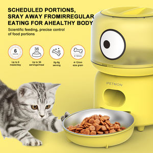 Yeni akıllı otomatik kedi köpek <span class=keywords><strong>Pet</strong></span> besleyici elektrikli oto <span class=keywords><strong>Pet</strong></span> yemek kasesi zamanlı tedavi dağıtıcı yavru kedi için kuru gıda paslanmaz çelik - Product Image 2