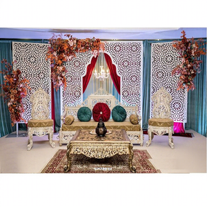 Decorative Laser Cut <b>Frames</b> for Reception Stage Muslim Walima Stage Laser Cut <b>Frames</b> Setup Laser Cut White Arch <b>Weddings</b> USA - Product Image 1