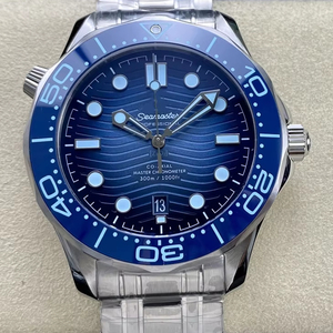 Reloj Mecánico de Buceo de Lujo, de la Mejor Calidad, Resistente al Agua, 42 mm, Movimiento VS Factory 8800, Bisel de Cerámica Azul, Esfera Azul, 300 m - Product Image 1