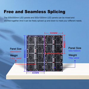 P3.91 P4.81 500x1000mm Turnkey Solution Complete 3x2 Package OEM SDK Outdoor Indoor <strong>Vertical</strong> LED Video Wall Display Screen - Product Image 4