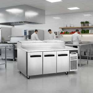 Plan de travail de cuisine en acier inoxydable de 1,8 mètre à refroidissement direct, table à <span class=keywords><strong>pizza</strong></span>, réfrigérateur sous <span class=keywords><strong>comptoir</strong></span> de haute qualité - Product Image 6