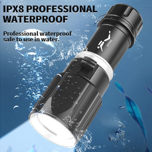 XHP70 Diving Flashlight High Brightness Magnetic <b>Switch</b> Rechargeable LED Dive Light Professional Underwater Lighting - Product Image 5