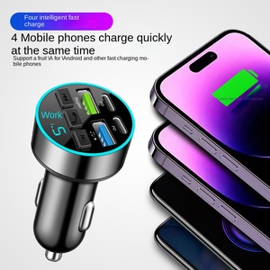 New PD Xách Tay Xe MP3 cho Máy nghe nhạc Bluetooth với <span class=keywords><strong>FM</strong></span> <span class=keywords><strong>Transmitter</strong></span> sạc nhanh đa chức năng sạc xe hơi - Product Image 1