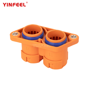 2 cách điện áp cao không thấm nước kết nối IP67 Brass nối pin dây nối <span class=keywords><strong>PA66</strong></span> Uốn Tóc bồng khối thiết bị đầu cuối biến tần - Product Image 3