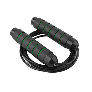 Corde à sauter lestée en plastique avec roulement rapide, poignée en mousse EVA, longueur 2,8 m, idéale pour la gym et le fitness – Vente directe usine - Product Image 2