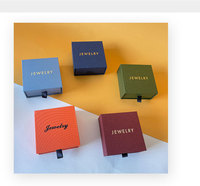 Nouveauté 2025, emballage cadeau multifonctionnel en papier orange moderne et personnalisé avec logo personnalisé pour bijoux