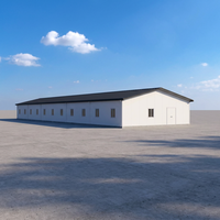 Bâtiment de dortoir pour travailleurs en structure acier préfabriquée personnalisée DAC, maison modulaire pour camp de travail, entrepôt, atelier, garage, hangar