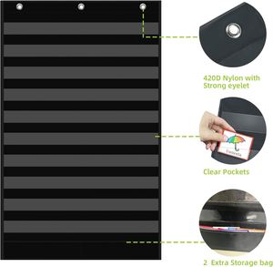 Organizador de Bolsillos Transparentes Estándar, Tablero de Palabras para el Aula, para Tarjetas de Letras, Palabras y Tiras de Frases, Suministros para el Hogar y la Oficina - Product Image 3
