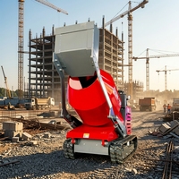 Bétonnière Jinlin robuste 500L, puissance de mélange élevée 82, machine d'ingénierie mobile haute efficacité