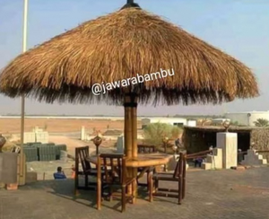 Gazebo de Bambú para Jardín con Techo de Paja para Relajación al Aire Libre, Resort, Piscina, Playa - Product Image 3