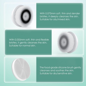 <span class=keywords><strong>TOUCHBeauty</strong></span> 3 en 1 Nettoyant visage Boîte de rangement étanche Article populaire Brosse nettoyante pour le visage - Product Image 4
