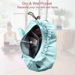 Échantillon gratuit Sac de yoga pliable léger personnalisé de haute qualité imperméable en tissu Oxford 600D avec sangle réglable - Product Image 4