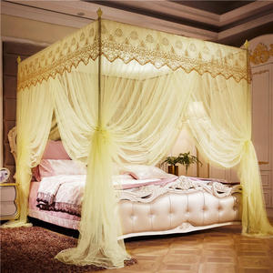 Usine Dentelle Broderie Bord Plegable Intérieur De Luxe <span class=keywords><strong>Amovible</strong></span> <span class=keywords><strong>Moustiquaire</strong></span> pour <span class=keywords><strong>Lit</strong></span> - Product Image 4