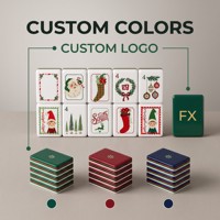 Jeu de Mahjong en Acrylique Durable FX avec 160 Tuiles de Style Américain, Jeu de Société Classique de Stratégie pour la Famille et les Amis