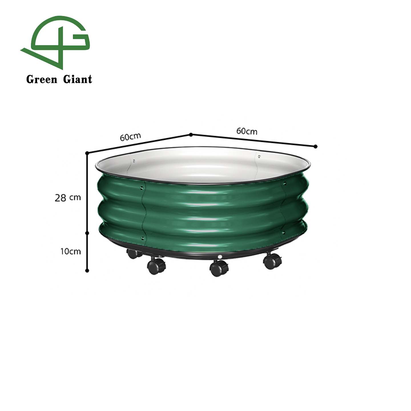 Vert foncé 60x60x38cm