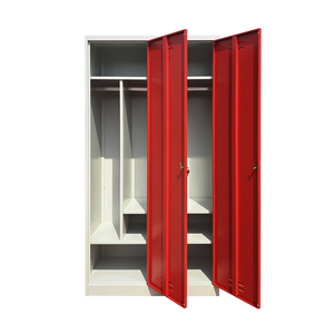 Luo Yang Armoire en acier à 2 portes Meuble commercial pour chambre à coucher Hôtel Travailleur Vestiaire Armoire de rangement en métal - Product Image 5