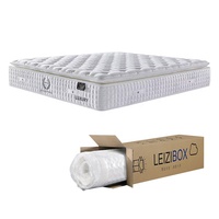 Matelas hybride de luxe pour hôtel, avec surmatelas en mousse à mémoire de forme et ressorts ensachés, pour chambre moderne, matelas orthopédique