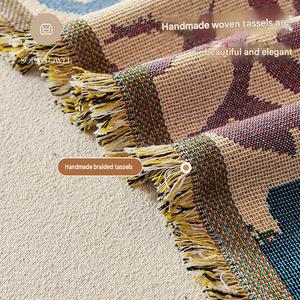 <span class=keywords><strong>Housse</strong></span> de canapé effet peinture à l'huile, style américain, luxe léger, motif mouchoir six couleurs, coussin de canapé vintage, <span class=keywords><strong>housse</strong></span> de canapé haut de gamme - Product Image 4
