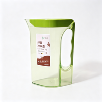 2L Gelas Air Plastik Rumah Tangga, Pitcher Air Dingin untuk Jus, Minuman Dingin, Anti Tetes, Kapasitas Besar