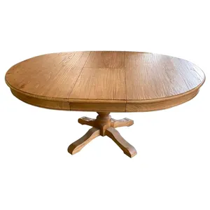 Tavolo allungabile da tavolo rotondo con estensione della sala da pranzo in legno KVJ-6667