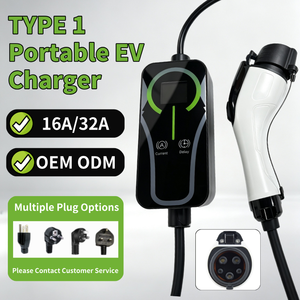 Chargeur EV portable de niveau 2 SAE J1772 Type 1 16A 32A 3,5 kW 7 kW EVSE, prises multi-nationales disponibles, fabricant d'origine depuis 20 ans - Product Image 2