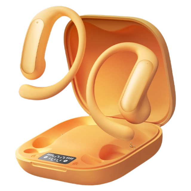 BT 5.0 Semi-in-Ear True Wireless Earphones ANC IPX-6 Waterproof Digital Display Touch Control Hi-Fi Stereo Sound 8mm Copper Ring