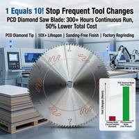 Lame de scie diamantée PCD 350 mm 108T, disque industriel pour le travail du bois, pour mélamine, MDF, stratifiés, ensemble de lames durables haute performance