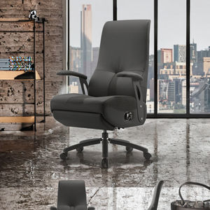 เก้าอี้สำนักงานผู้บริหารหนังแท้ทันสมัยตามหลักสรีรศาสตร์ พร้อมฟังก์ชั่นนวด ปรับระดับความสูงได้ เหมาะสำหรับใช้ในบ้าน - Product Image 3