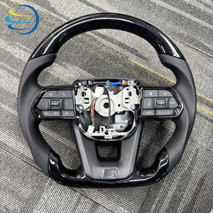 Volante Deportivo de Fibra de Carbono <span class=keywords><strong>Toyota</strong></span> en Stock al por Mayor para <span class=keywords><strong>Toyota</strong></span> Fortuner, <span class=keywords><strong>GT86</strong></span>, LC300, LC200, Prado 120, 150, Camry 2017, <span class=keywords><strong>Yaris</strong></span> - Product Image 3