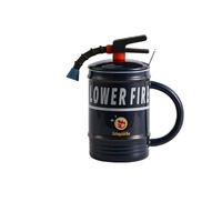 Mug à café au lait en céramique créatif et amusant en forme d'extincteur, 450 ml, grande capacité, écologique, pour la rentrée scolaire, cadeaux pour garçons