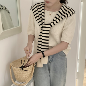 Venta al por mayor de diseño simple, chal de punto, capa, cárdigan en capas, silenciador, falso para Poncho media temporada, accesorio de hombro de moda - Product Image 1