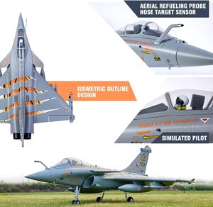 Avión de Juguete a Control Remoto de 6 Canales, Máquina de Aviones de Pasatiempo, Avión de Espuma EPO, FMS 64mm Rafale NATO Tiger Meet, EDF de <span class=keywords><strong>11</strong></span> Aspas, PNP con Reflex V3 - Product Image 4