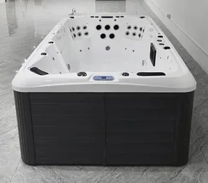 Горячая Распродажа 3,85 М прямоугольный большой гидротерапевтический открытый бассейн intex для спа с сиденьями