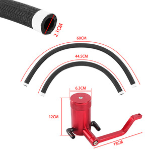 Réservoir d'huile en aluminium modifié avec support 12 cm rouge pour moteurs Dodge 11-21 - Product Image 1