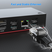 Station d'Accueil USB C 13-en-1 Triple Écran Multiport pour Ordinateurs Portables Dell/Surface/HP/Lenovo