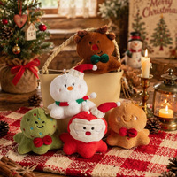 Série de Noël : Peluches Bonhomme de Neige, Élan, Pieuvre en Coton PP - Décorations de Noël, Cadeaux, Poupées