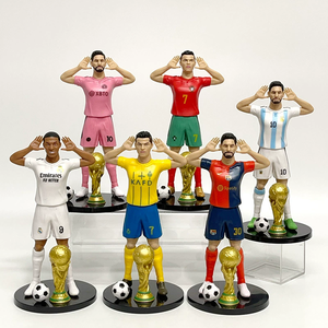 Figuras de Muñecos de Estrellas del Fútbol de <span class=keywords><strong>la</strong></span> Copa Mundial: Ronaldo, <span class=keywords><strong>Messi</strong></span>, Mbappé y Neymar para Decoración del Hogar - Product Image 1