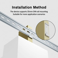 Passerelle série HUAIOT E704 RS485 vers Ethernet Modbus RTU vers TCP avec montage sur rail Chine